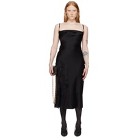 베르사체 Versace Black Medusa Hardware Midi Dress 241404F054002