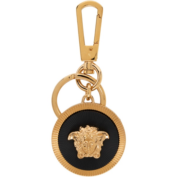 베르사체 베르사체 Versace Gold & Black Medusa Biggie Keychain 232404M148004