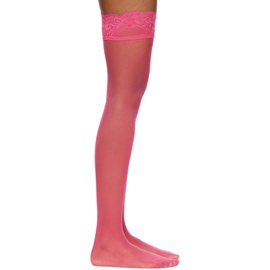 베르사체 Versace Pink Lace Stockings 231404F076021