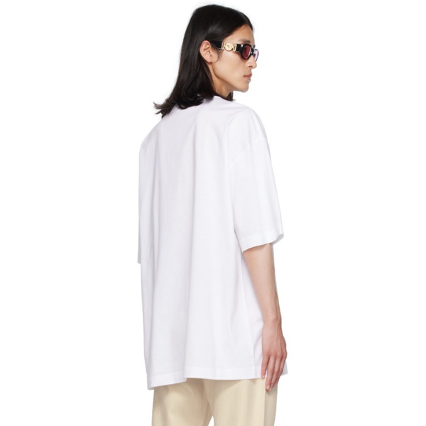 베르사체 베르사체 Versace White Printed T-Shirt 232404M213005