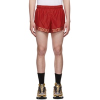 베르사체 언더웨어 베르사체 Versace Underwear Red Greca Shorts 221653M193007