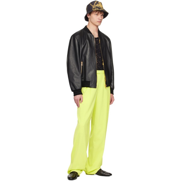 베르사체 베르사체 Versace Green Formal Trousers 231404M191017