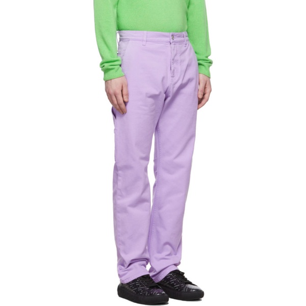 베르사체 베르사체 Versace Purple Workwear Trousers 221404M191005