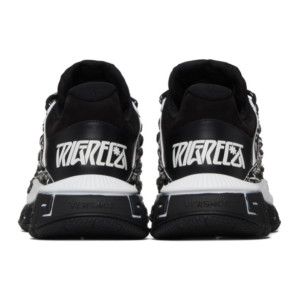 베르사체 베르사체 Versace Black & White Trigreca Sneakers 232404M237045