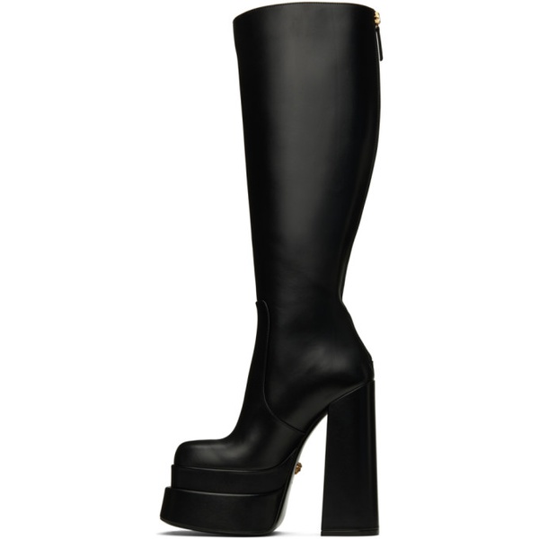 베르사체 베르사체 Versace Black Platform Tall Boots 231404F115001