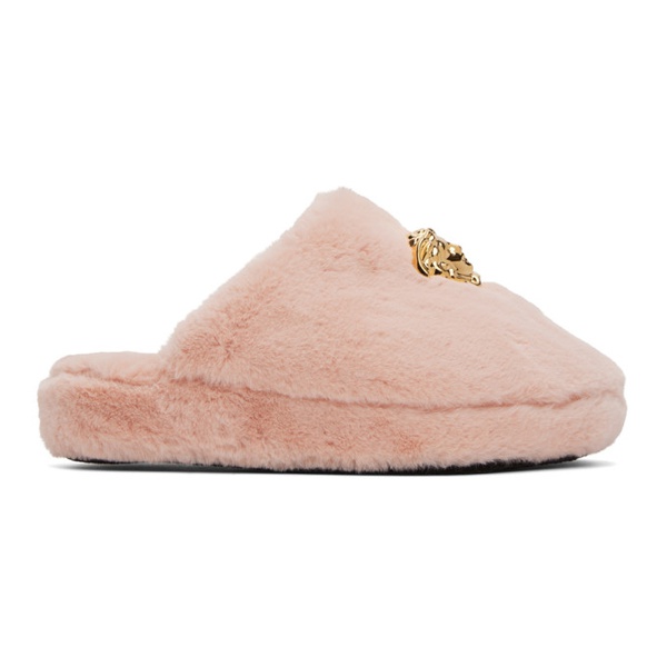 베르사체 베르사체 언더웨어 베르사체 Versace Underwear Pink La Medusa Slippers 222653F121012