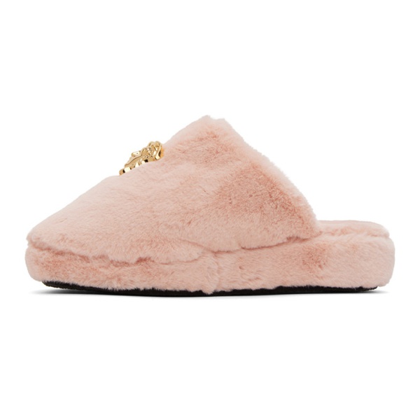 베르사체 베르사체 언더웨어 베르사체 Versace Underwear Pink La Medusa Slippers 222653F121012