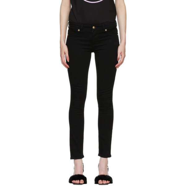 베르사체 베르사체 진 꾸뛰르 베르사체 Versace Jeans Couture Black Slim-Fit Jeans 222202F069002
