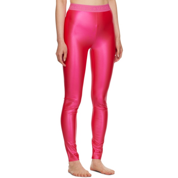 베르사체 베르사체 진 꾸뛰르 베르사체 Versace Jeans Couture Pink Elasticized Leggings 232202F085001