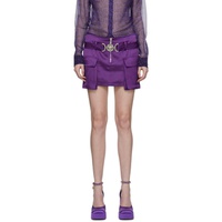 베르사체 Versace Purple Medusa 95 Miniskirt 231404F090010