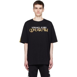 베르사체 진 꾸뛰르 베르사체 Versace Jeans Couture Black Chain T-Shirt 232202M213014