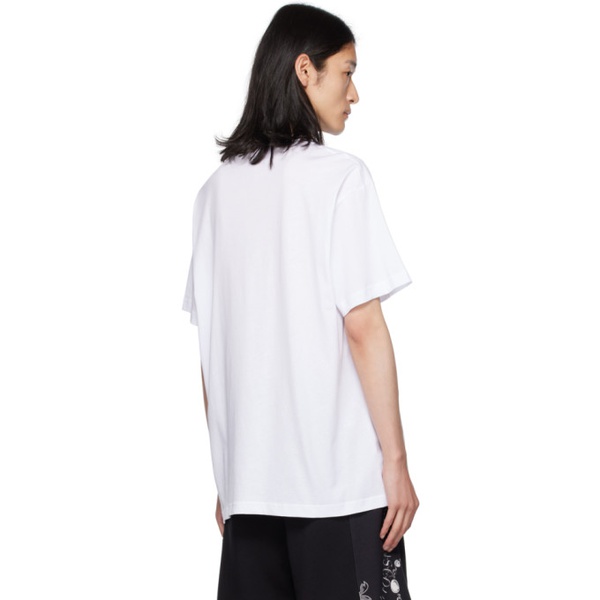 베르사체 베르사체 진 꾸뛰르 베르사체 Versace Jeans Couture White Printed T-Shirt 232202M213032