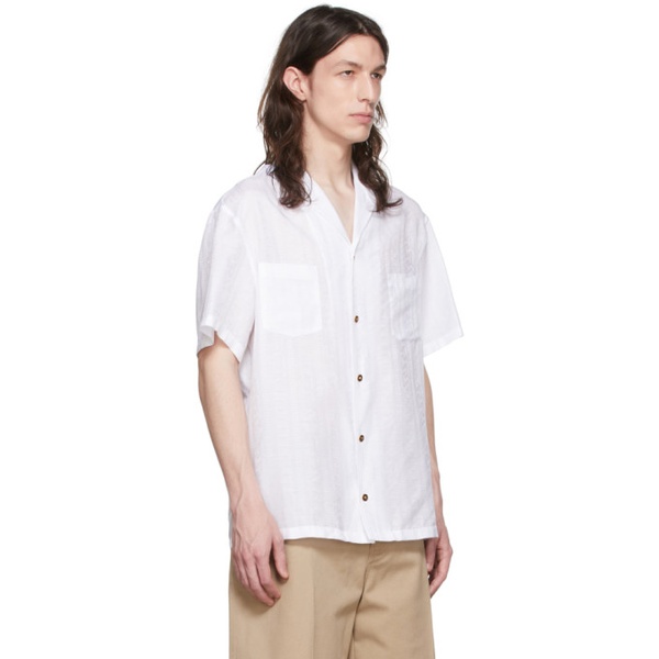 베르사체 베르사체 Versace White Cotton Shirt 221404M192003