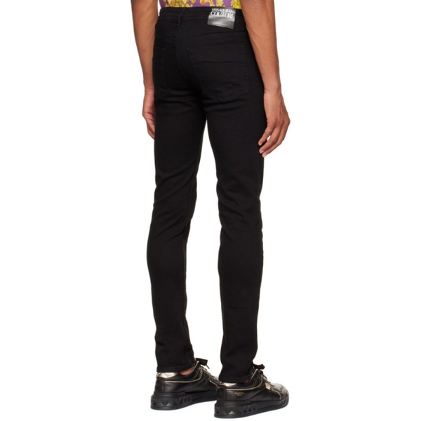 베르사체 베르사체 진 꾸뛰르 베르사체 Versace Jeans Couture Black Straight-Leg Jeans 222202M186006
