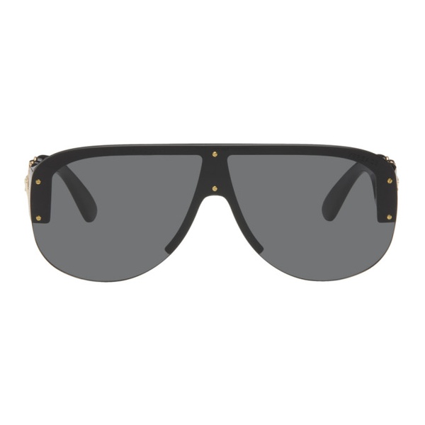 베르사체 베르사체 Versace Black Medusa Biggie Pilot Sunglasses 242404F005054