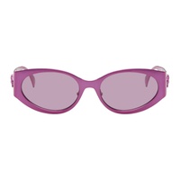 베르사체 Versace Pink La Medusa Oval Sunglasses 241404F005066