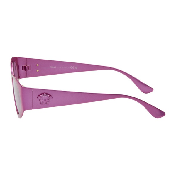 베르사체 베르사체 Versace Pink La Medusa Oval Sunglasses 241404F005066