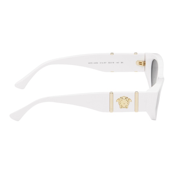 베르사체 베르사체 Versace White Medusa Legend Cat-Eye Sunglasses 242404F005040