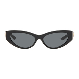 베르사체 Versace Black Greca Strass Cat-Eye Sunglasses 242404M134039
