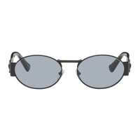 베르사체 Versace Black Medusa Deco Oval Sunglasses 242404M134016