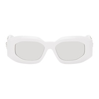베르사체 Versace White Maxi Medusa Biggie Sunglasses 242404M134037