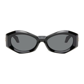 베르사체 Versace Black Medusa Plaque Irregular Sunglasses 242404M134006