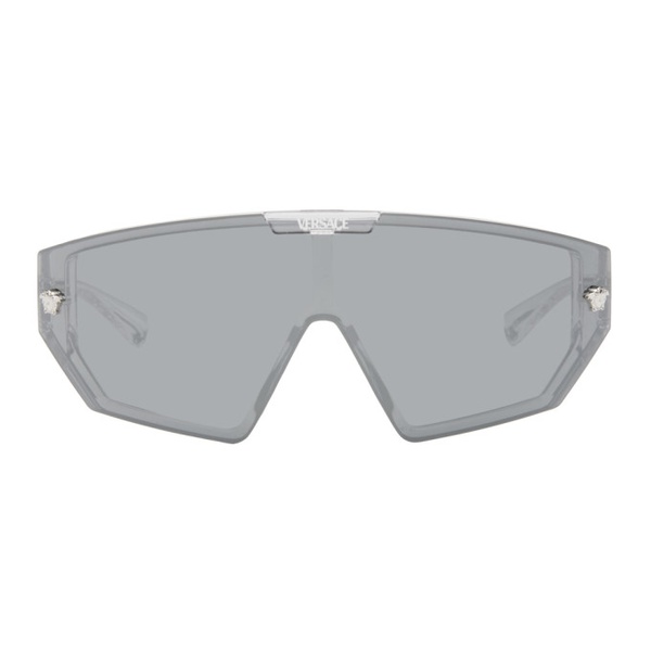 베르사체 베르사체 Versace Transparent Medusa Horizon Sunglasses 242404M134012