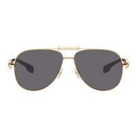 베르사체 Versace Gold Aviator Sunglasses 242404M134028