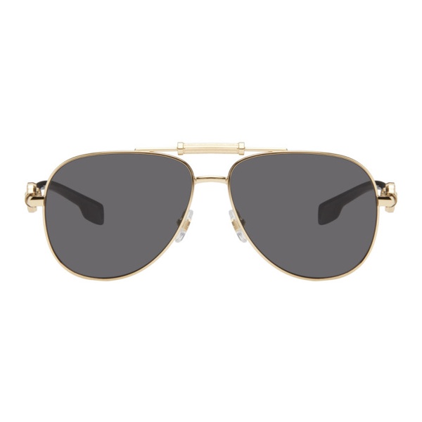 베르사체 베르사체 Versace Gold Aviator Sunglasses 242404M134028