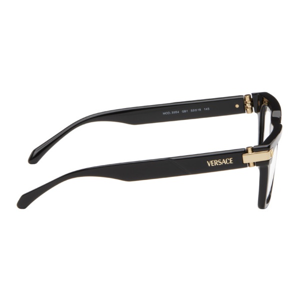 베르사체 베르사체 Versace Black Rectangular Glasses 242404M133001