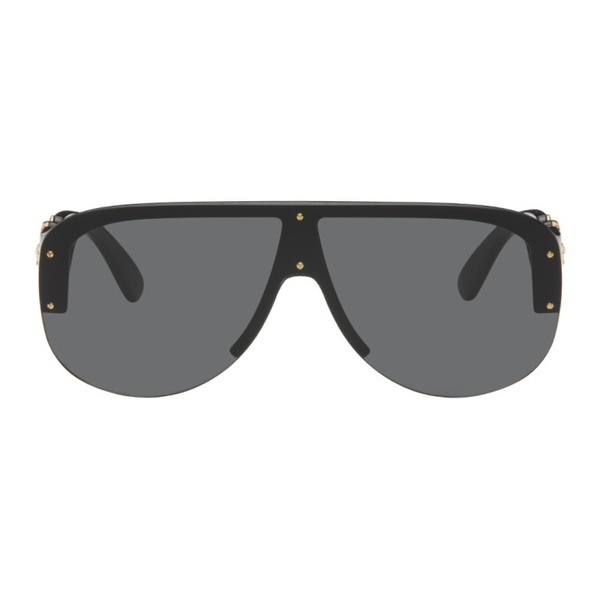 베르사체 베르사체 Versace Black Medusa Biggie Pilot Sunglasses 241404M134039