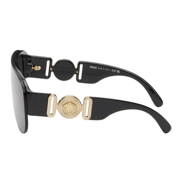 베르사체 베르사체 Versace Black Medusa Biggie Pilot Sunglasses 241404M134039