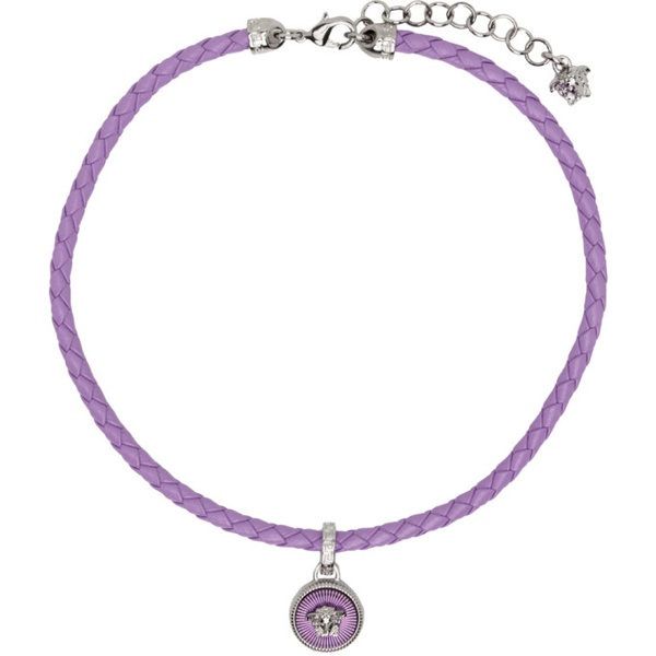 베르사체 베르사체 Versace Purple Medusa Biggie Necklace 232404F023005