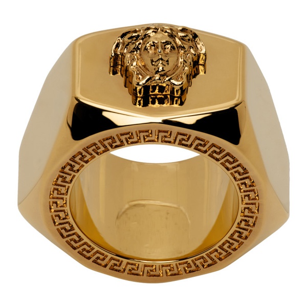 베르사체 베르사체 Versace Gold Nuts & Bolts Ring 232404F024011