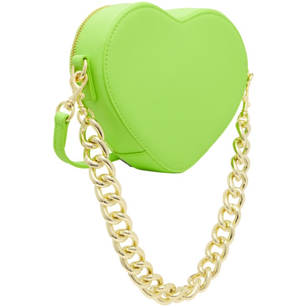 베르사체 베르사체 진 꾸뛰르 베르사체 Versace Jeans Couture Green Heart Lock Crossbody Bag 231202F048030