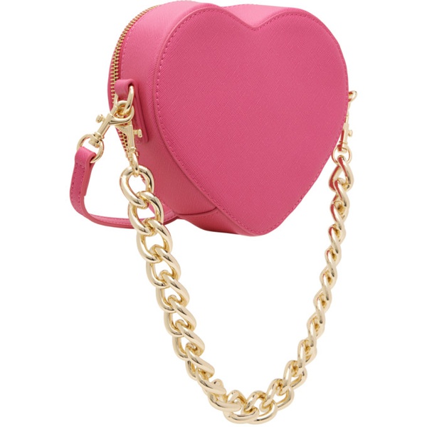 베르사체 베르사체 진 꾸뛰르 베르사체 Versace Jeans Couture Pink Heart Lock Crossbody Bag 231202F048031