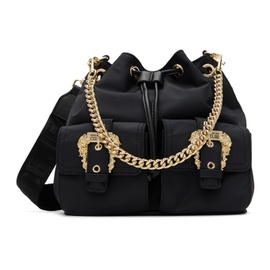 베르사체 진 꾸뛰르 베르사체 Versace Jeans Couture Black Baroque Buckle Bag 231202F042002