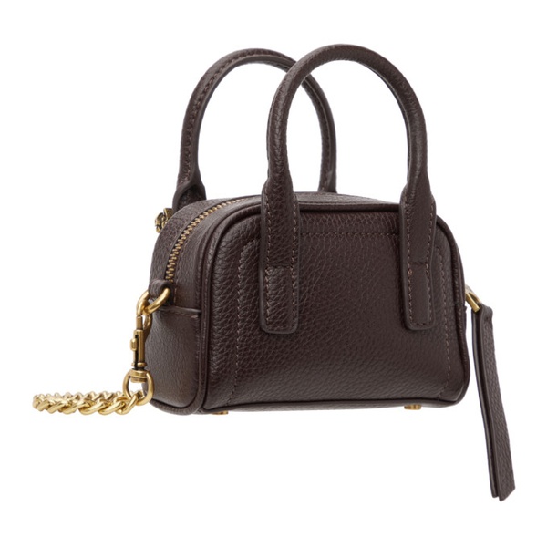 베르사체 베르사체 진 꾸뛰르 베르사체 Versace Jeans Couture Brown Curb Chain Top Handle Bag 232202F046003