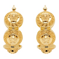 베르사체 Versace Gold Tribute Medusa Hoop Earrings 242404F022014