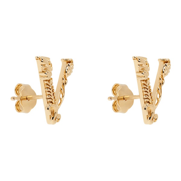 베르사체 베르사체 Versace Gold Virtus Stud Earrings 242404F022021