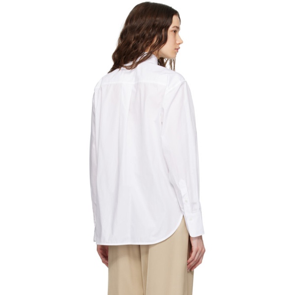  빅토리아 베컴 Victoria Beckham White Oversized Shirt 241784F109000