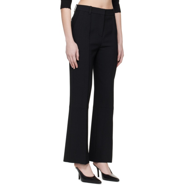  빅토리아 베컴 Victoria Beckham Black Cropped Kick Trousers 241784F087000