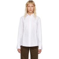 빅토리아 베컴 Victoria Beckham White Pleated Shirt 232784F109000