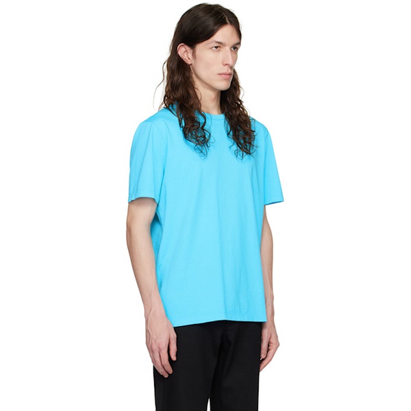 빈스 빈스 Vince Blue Garment-Dyed T-Shirt 231875M213004