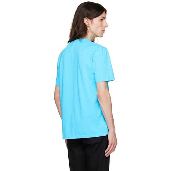빈스 빈스 Vince Blue Garment-Dyed T-Shirt 231875M213004