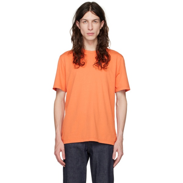 빈스 빈스 Vince Orange Garment-Dyed T-Shirt 231875M213006