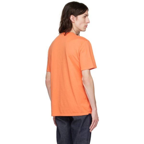빈스 빈스 Vince Orange Garment-Dyed T-Shirt 231875M213006