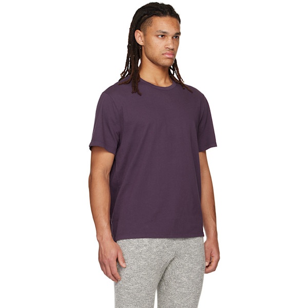 빈스 빈스 Vince Purple Garment Dye T-Shirt 231875M213007