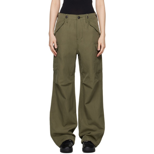  비즈빔 Visvim Khaki Eiger Sanction Trousers 231487F087000