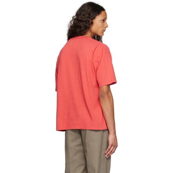  비즈빔 Visvim Red Amplus T-Shirt 232487M213013